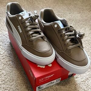 PUMA Women's Brown and White Sneakers